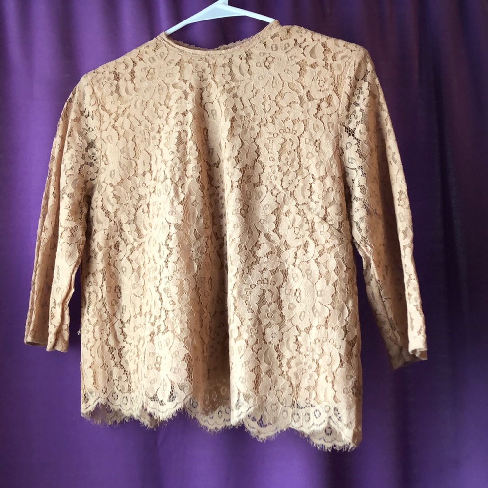 3/4 Sleeve Lace Blouse